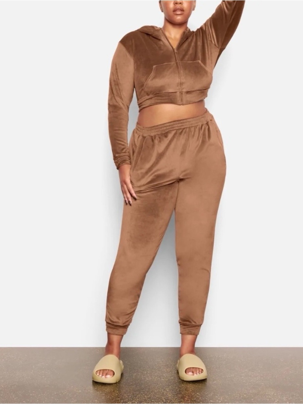 Skims Velour Jogger Pants Sienna XS